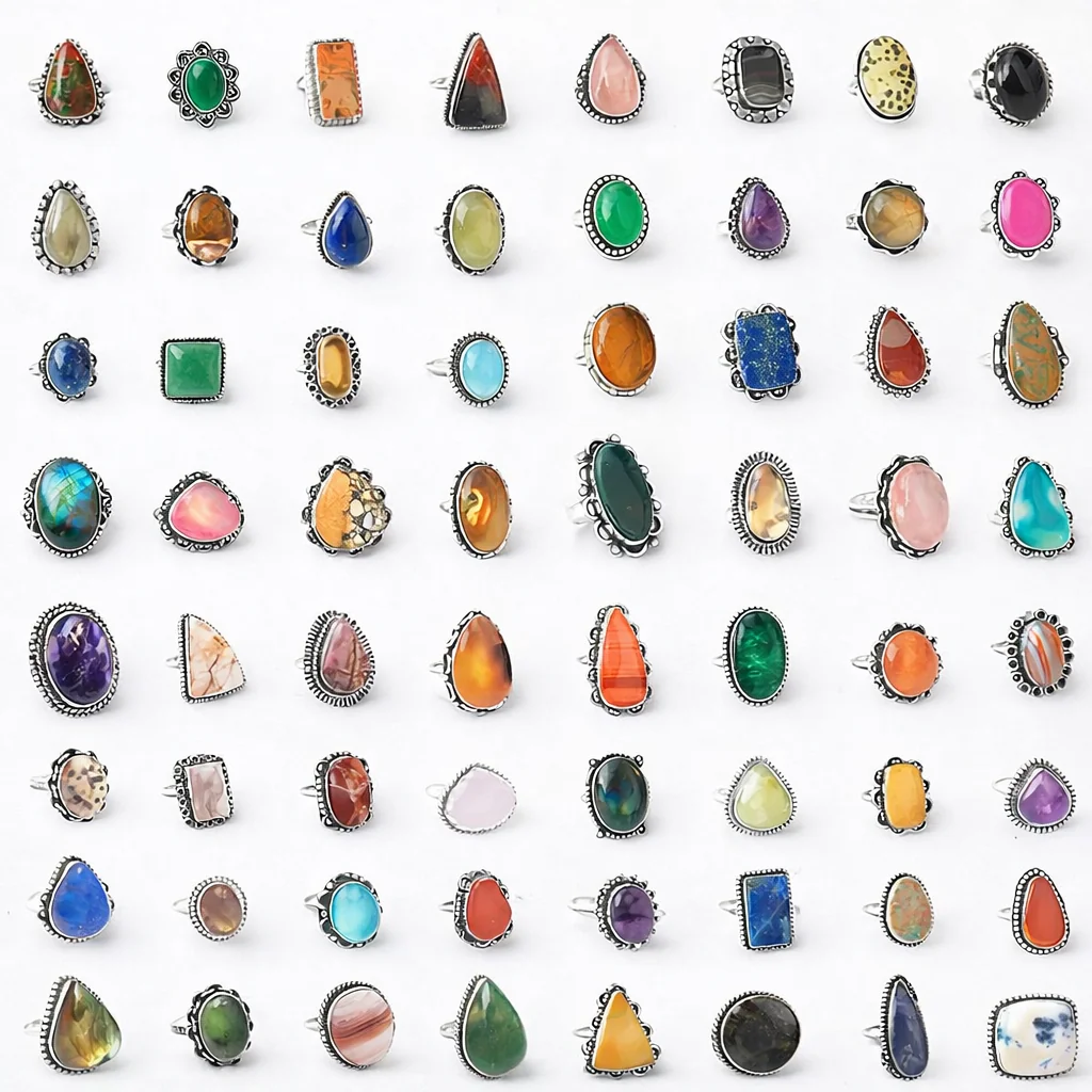 Mixed Silver Stones